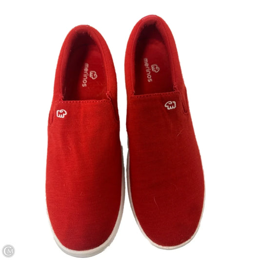 Shoes Flats By Clothes Mentor In Red, Size: 8