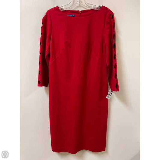 Dress Casual Midi By Talbots In Red, Size: S