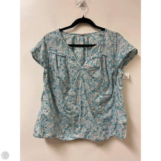 Top Short Sleeve By Old Navy In Floral Print, Size: M