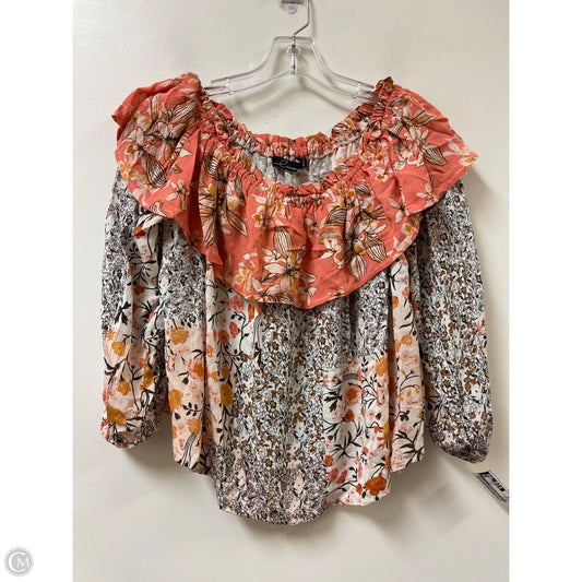 Top Long Sleeve By Clothes Mentor In Orange, Size: Xl