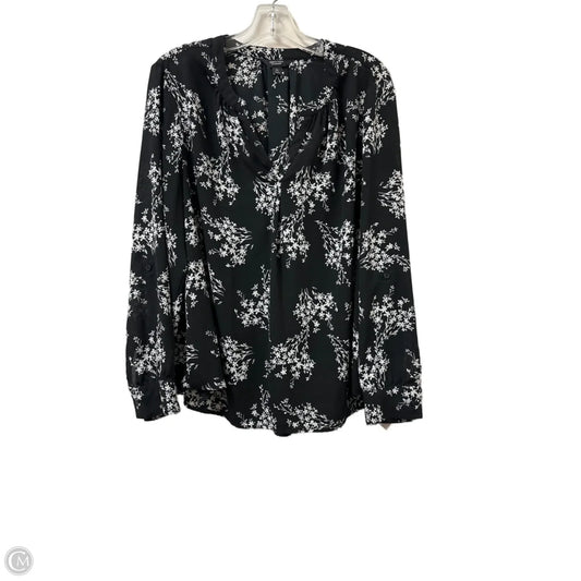Top Long Sleeve By Simply Vera In Black & White, Size: Xl