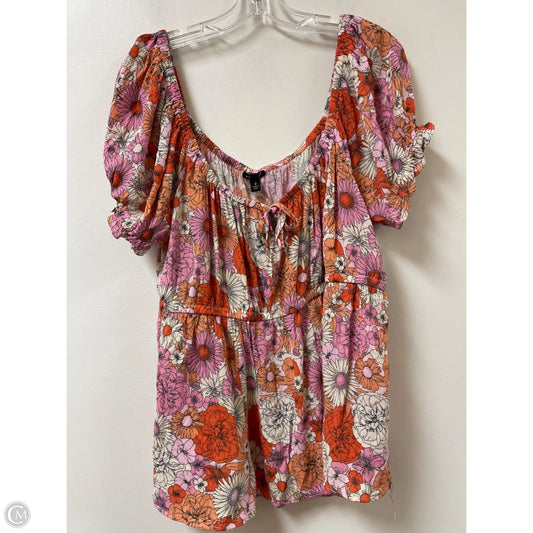Top Short Sleeve By Torrid In Multi-colored, Size: 2x