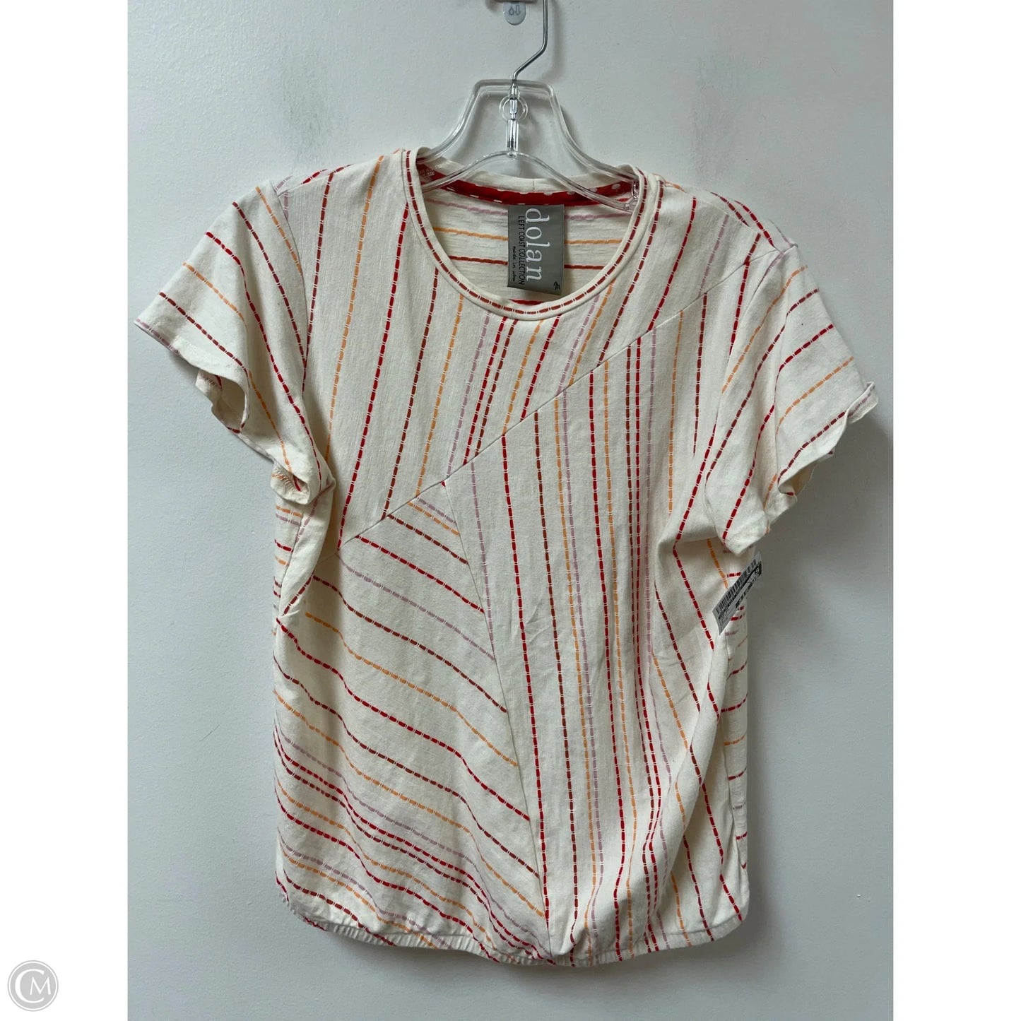 Top Short Sleeve By Dolan Left Coast In Multi-colored, Size: M