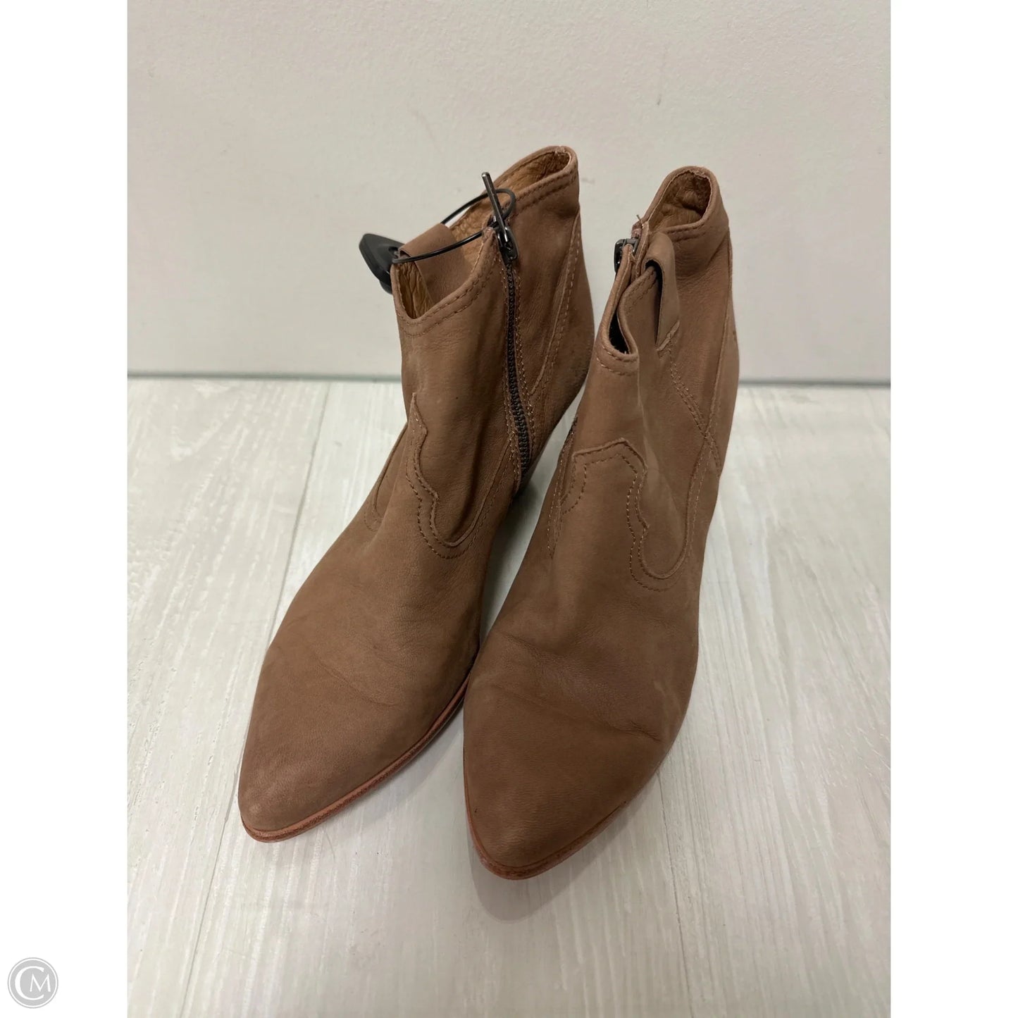 Boots Designer By Frye In Brown, Size: 9.5