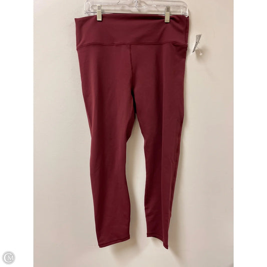 Athletic Leggings By Fabletics In Red, Size: Xl