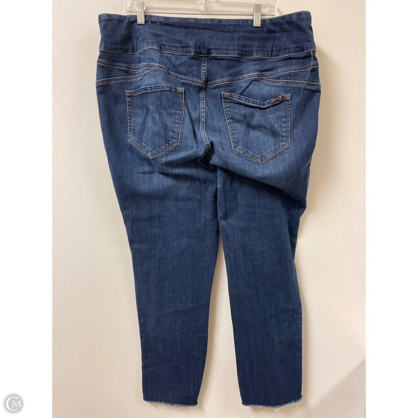 Jeans Jeggings By Seven 7 In Blue Denim, Size: 20
