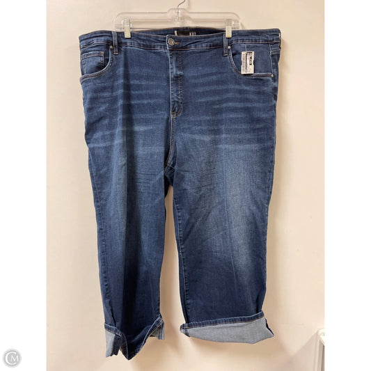 Jeans Straight By Kut In Blue Denim, Size: 24