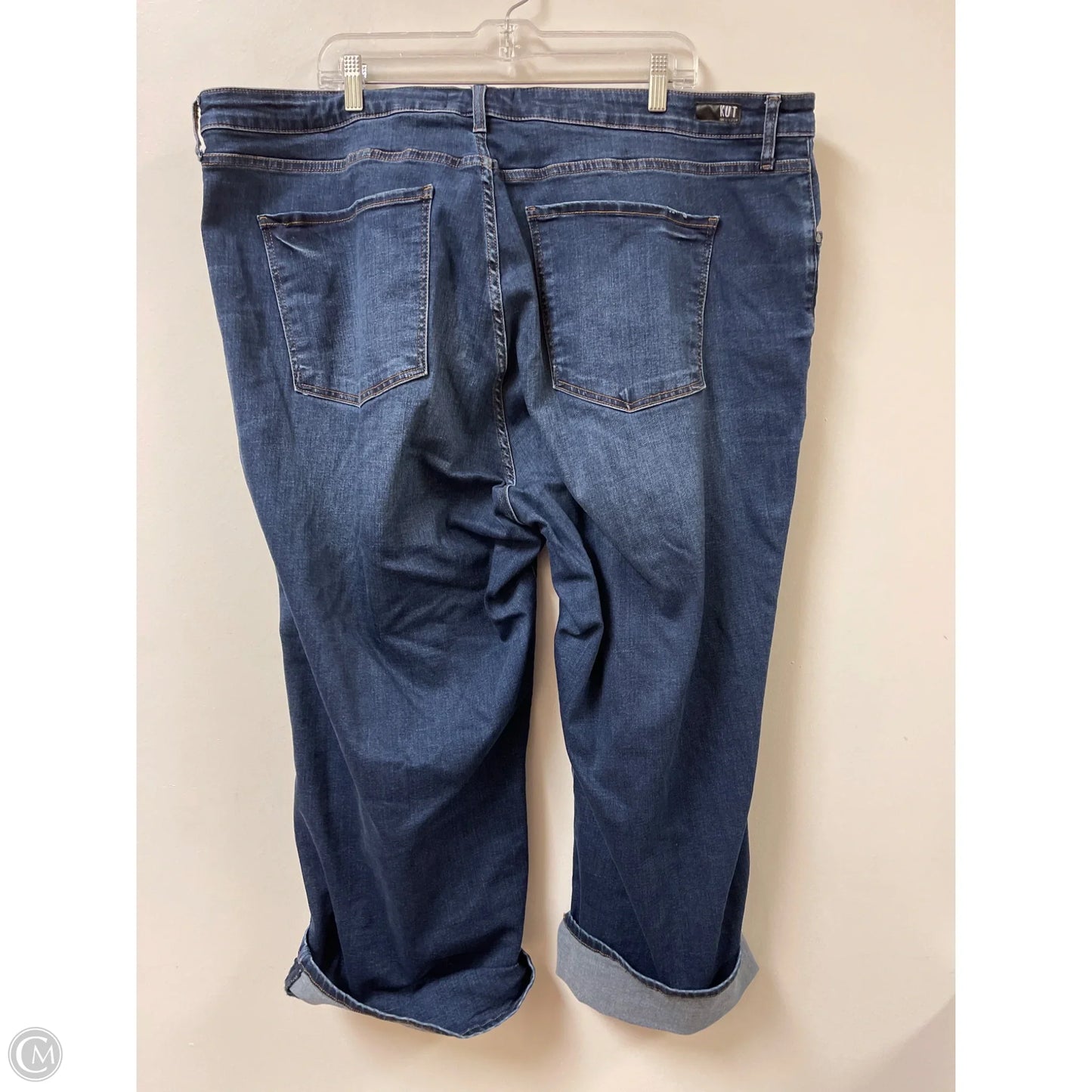 Jeans Straight By Kut In Blue Denim, Size: 24