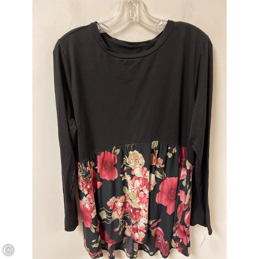 Top Long Sleeve By Clothes Mentor In Floral Print, Size: 3x