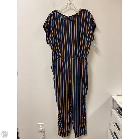 Jumpsuit By Halogen In Striped Pattern, Size: L