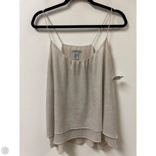 Top Sleeveless By H&m In Cream, Size: Xl