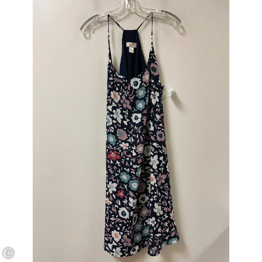 Dress Casual Midi By Loft In Floral Print, Size: L