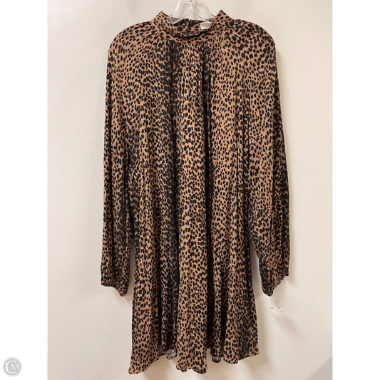 Dress Casual Midi By H&m In Animal Print, Size: L