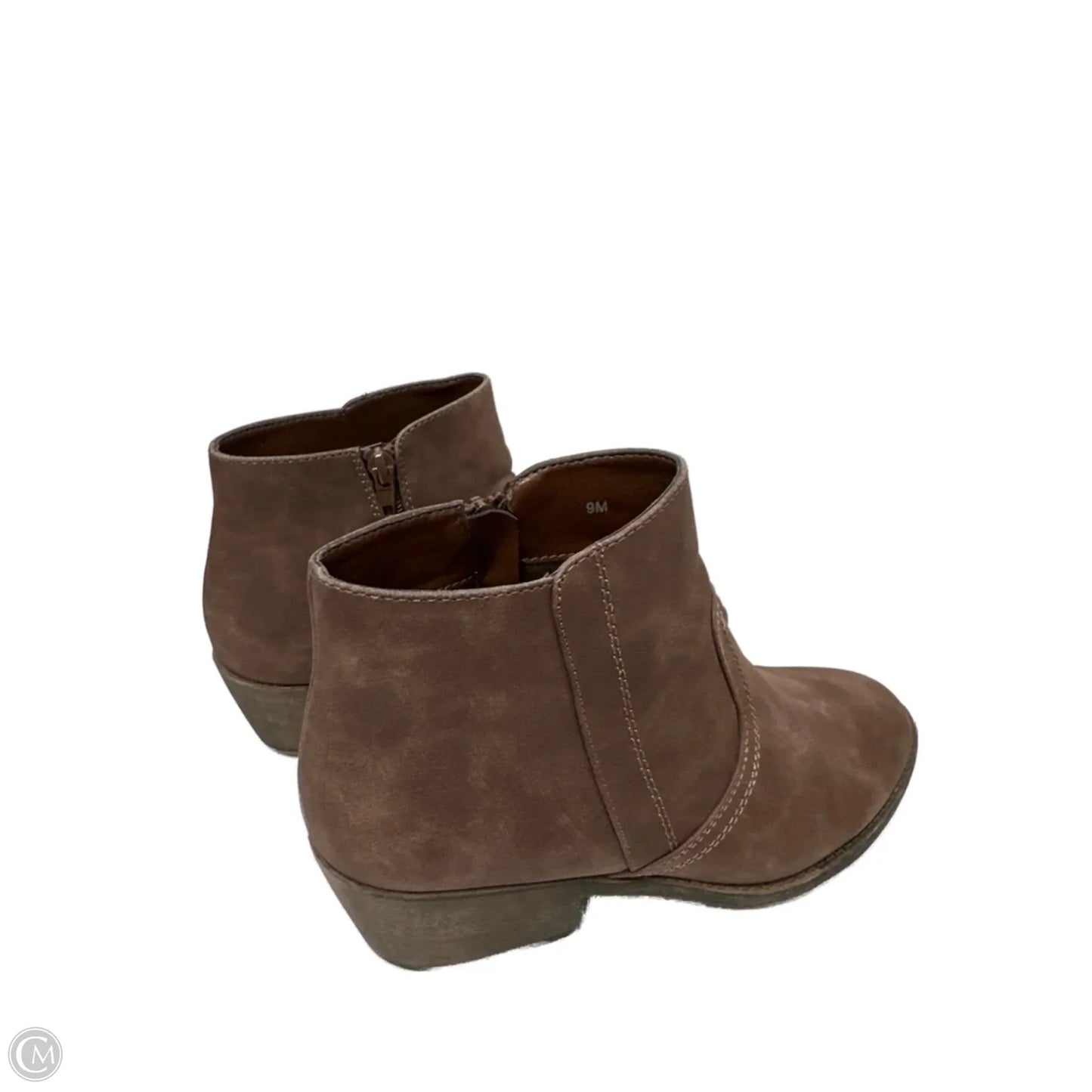 Boots Ankle Heels By Maurices In Brown, Size: 9