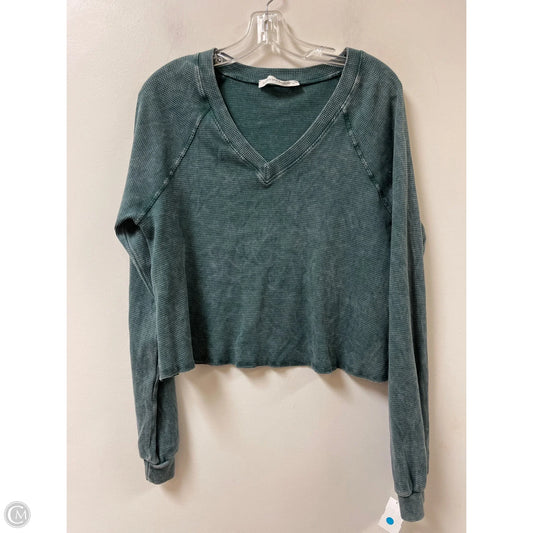 Top Long Sleeve By Altard State In Green, Size: L