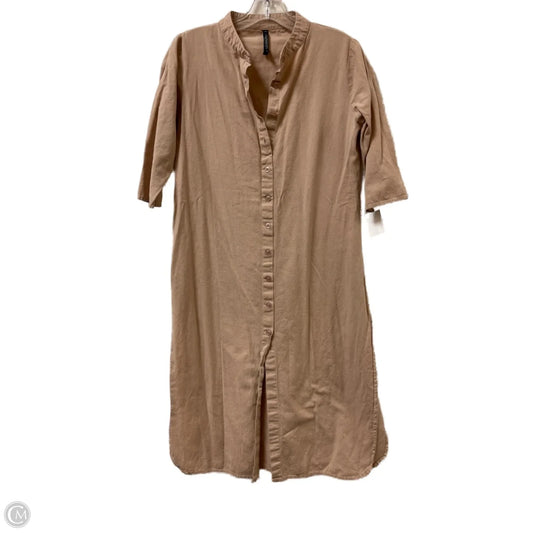 Dress Casual Midi By Clothes Mentor In Cream, Size: M