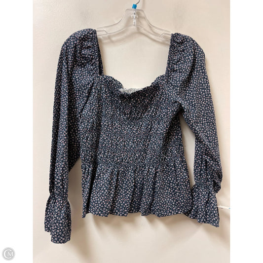 Top Long Sleeve By H&m In Floral Print, Size: S