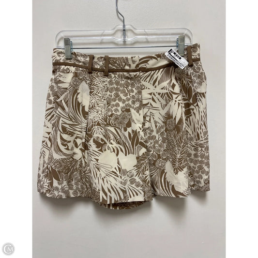 Shorts By Club Monaco In Brown & Cream, Size: 4