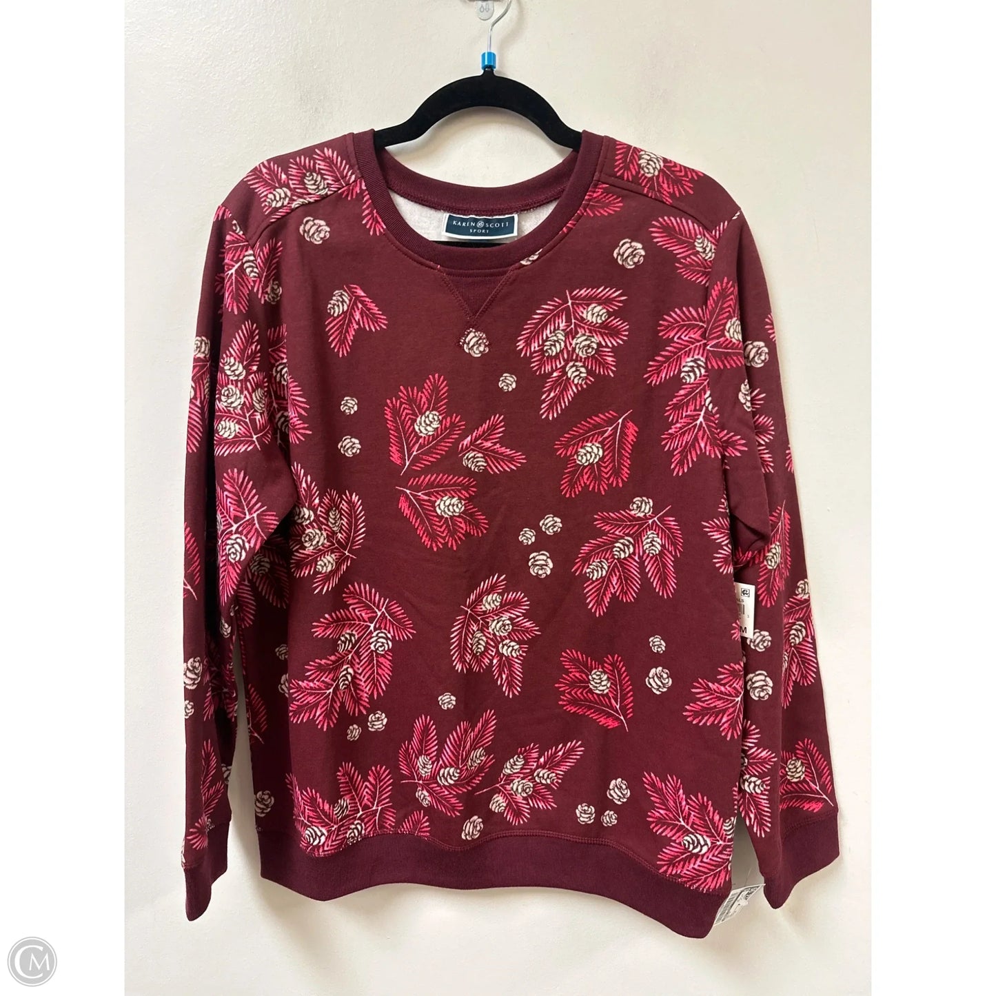 Sweater By Karen Scott In Red, Size: M