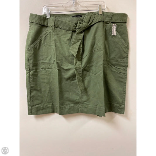 Skirt Midi By Talbots In Green, Size: 22