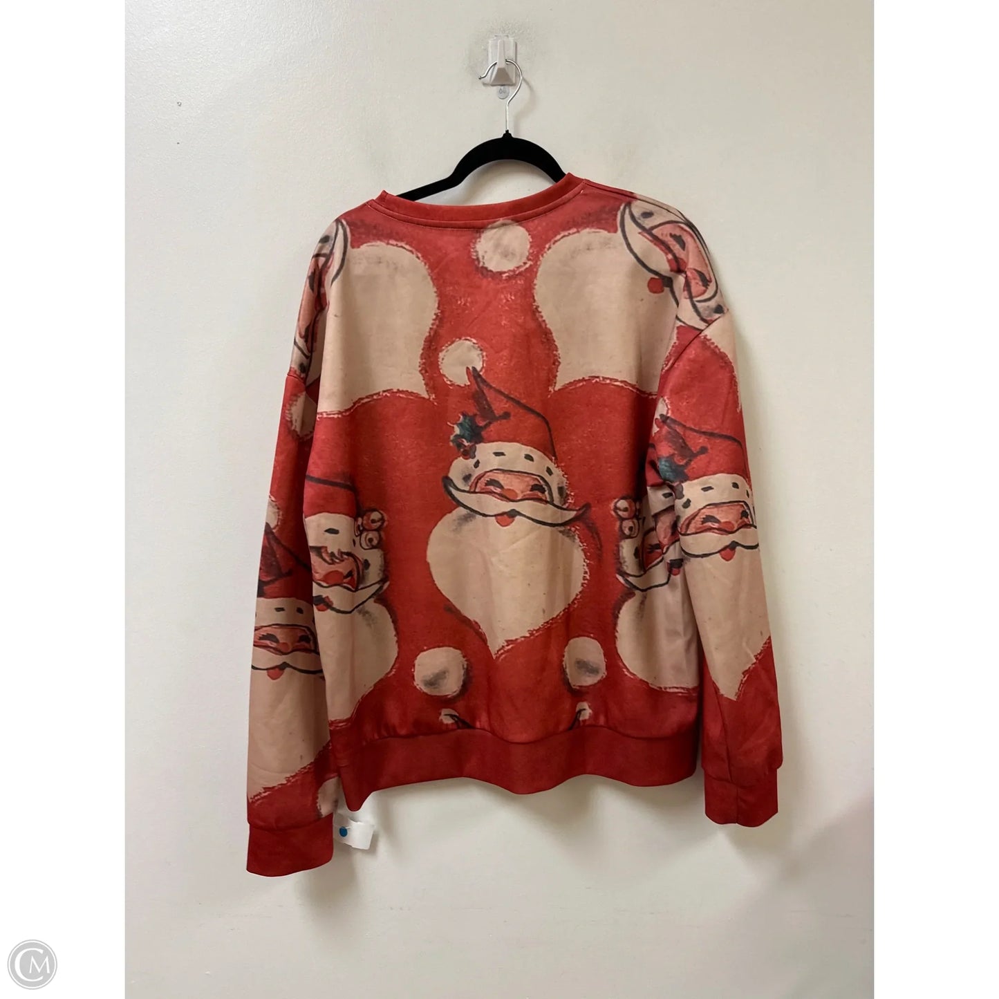 Sweater By Clothes Mentor In Red & Tan, Size: 2x