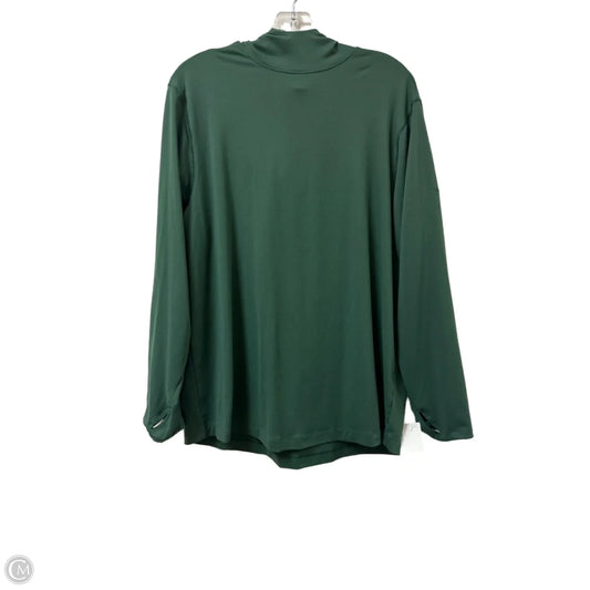 Athletic Top Long Sleeve Hoodie By All In Motion In Green, Size: L