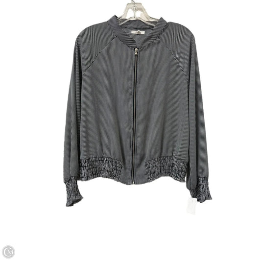 Jacket Shirt By Maurices In Black & White, Size: M