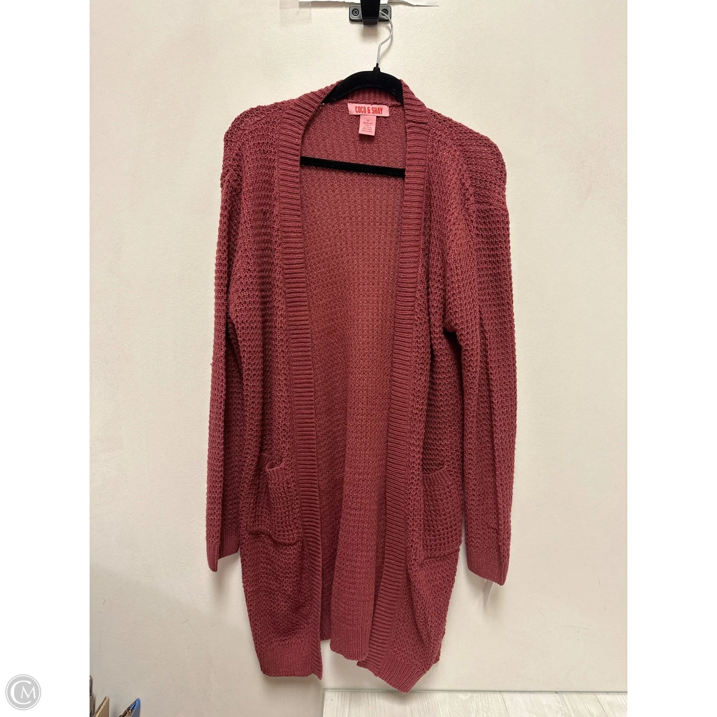 Cardigan By Clothes Mentor In Pink, Size: M