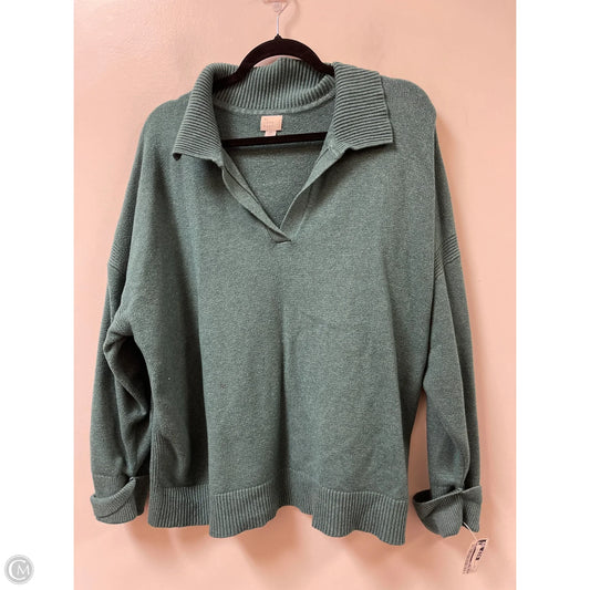 Sweater By A New Day In Green, Size: 2x