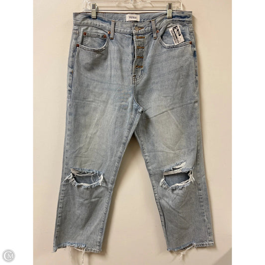 Jeans Straight By Pistola In Blue Denim, Size: 10