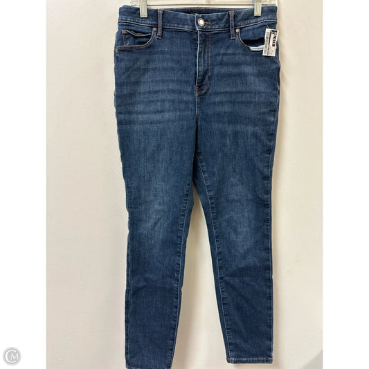 Jeans Skinny By Simply Vera In Blue Denim, Size: 10
