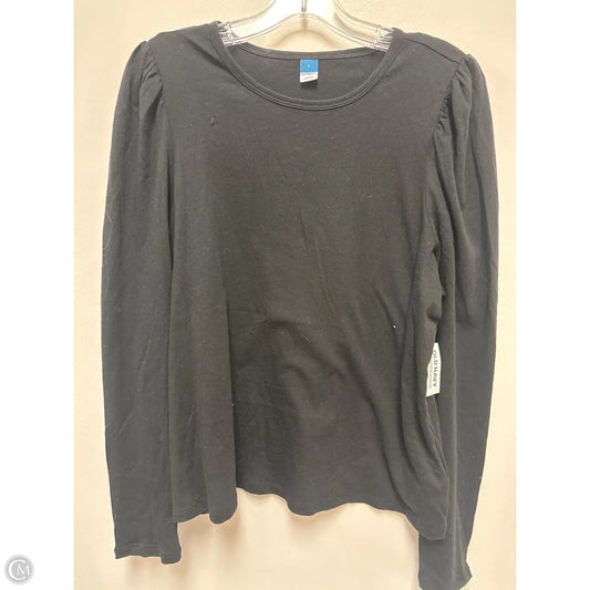 Top Long Sleeve By Old Navy In Black, Size: L