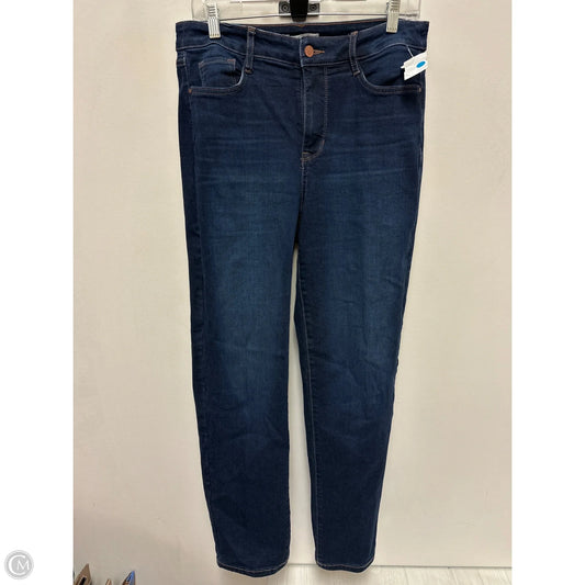 Jeans Straight By Nine West In Blue Denim, Size: 10