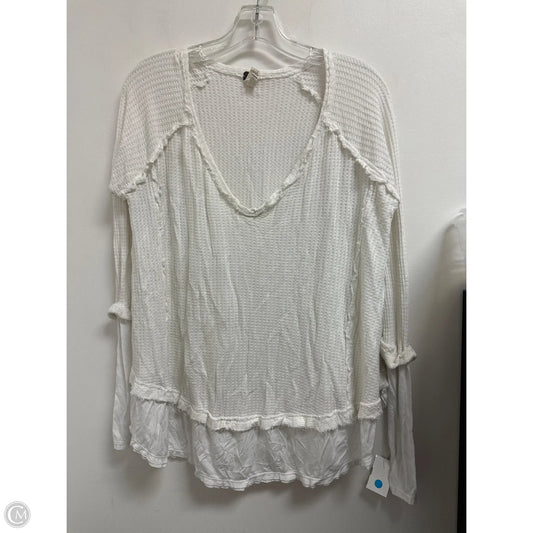 Top Long Sleeve By We The Free In White, Size: Xs