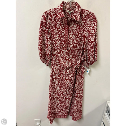 Dress Casual Maxi By Max Studio In Red & White, Size: Xs