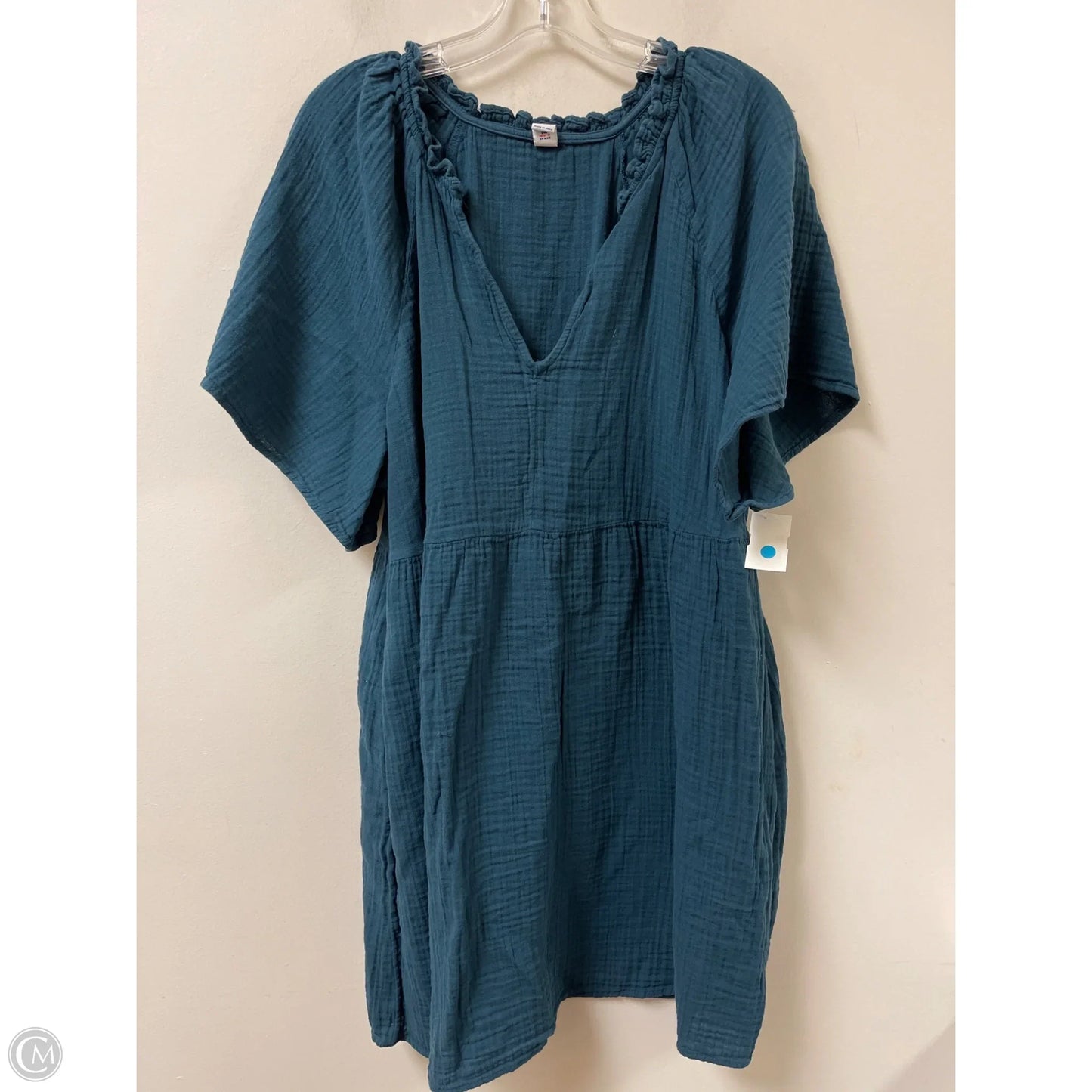 Dress Casual Midi By Old Navy In Blue, Size: Xl