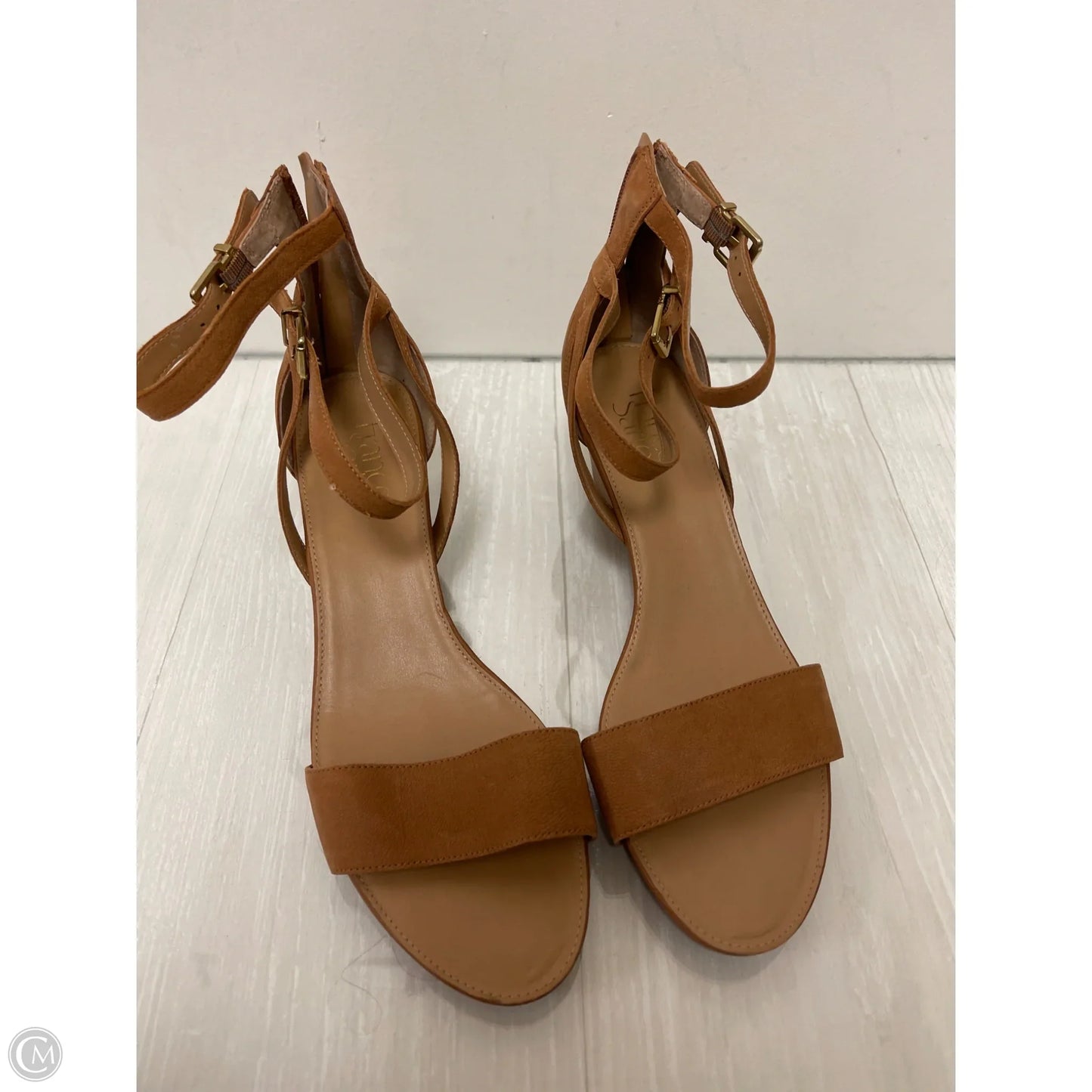 Shoes Heels Wedge By Franco Sarto In Brown, Size: 10
