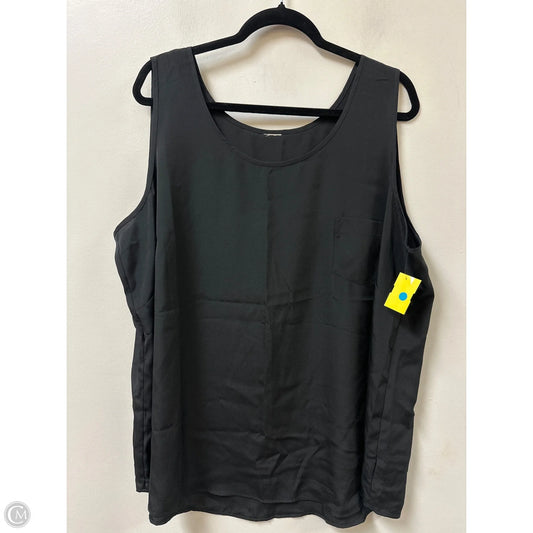 Top Sleeveless By Clothes Mentor In Black, Size: 2x