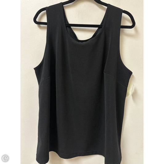 Top Sleeveless By Clothes Mentor In Black, Size: 3x