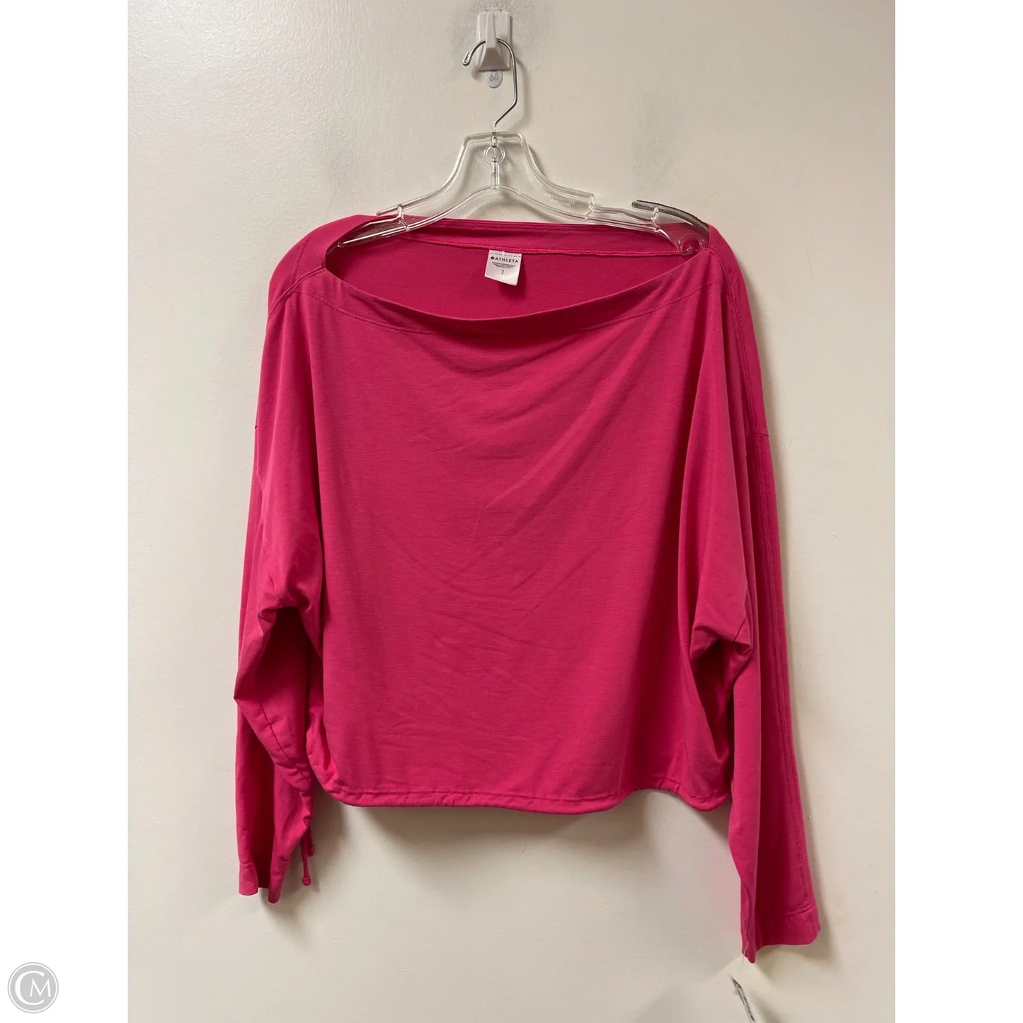 Athletic Top Long Sleeve Crewneck By Athleta In Pink, Size: S