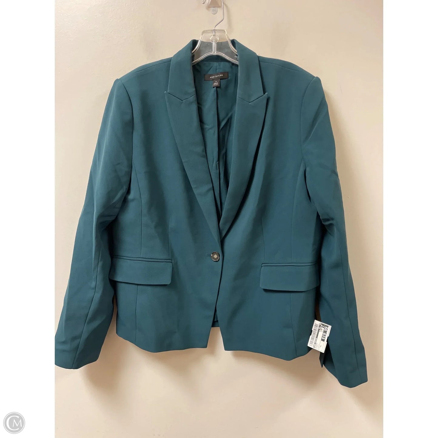 Blazer By Ann Taylor In Green, Size: Xl