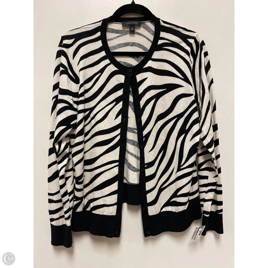 Cardigan By Ann Taylor In Black & White, Size: Xl