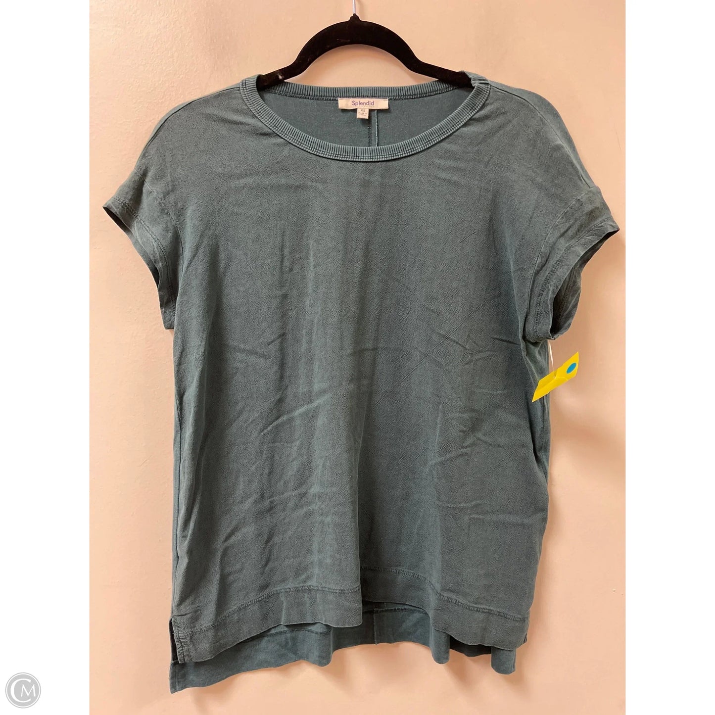 Top Short Sleeve By Splendid In Blue, Size: Xs
