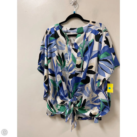 Top Short Sleeve By Chicos In Multi-colored, Size: Xl