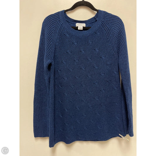 Sweater By Liz Claiborne In Blue, Size: L