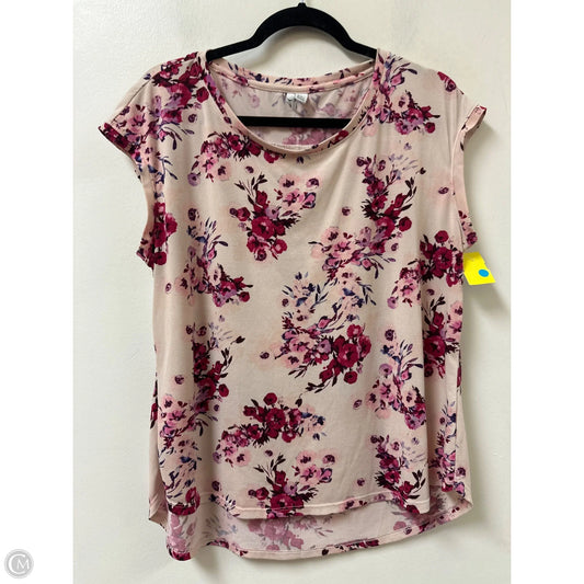 Top Sleeveless By Elle In Pink, Size: L