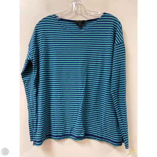 Top Long Sleeve By J. Crew In Striped Pattern, Size: S