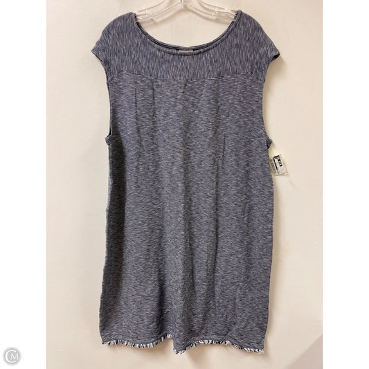 Dress Casual Midi By Chicos In Blue, Size: Xl
