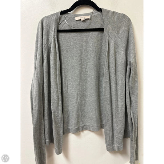 Cardigan By Loft In Grey, Size: L