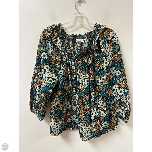 Top Long Sleeve By Sonoma In Floral Print, Size: L